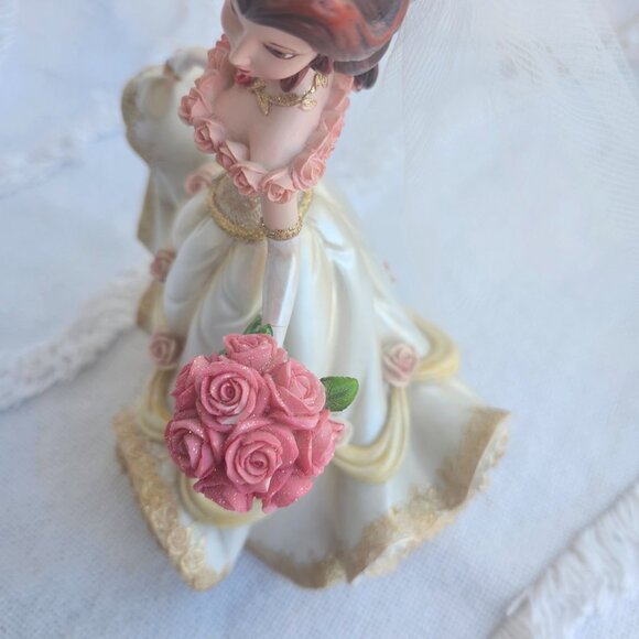 Disney Wedding Belle, Beauty and the Beast Figurines, Couture de Force Enesco - Picture 7 of 16